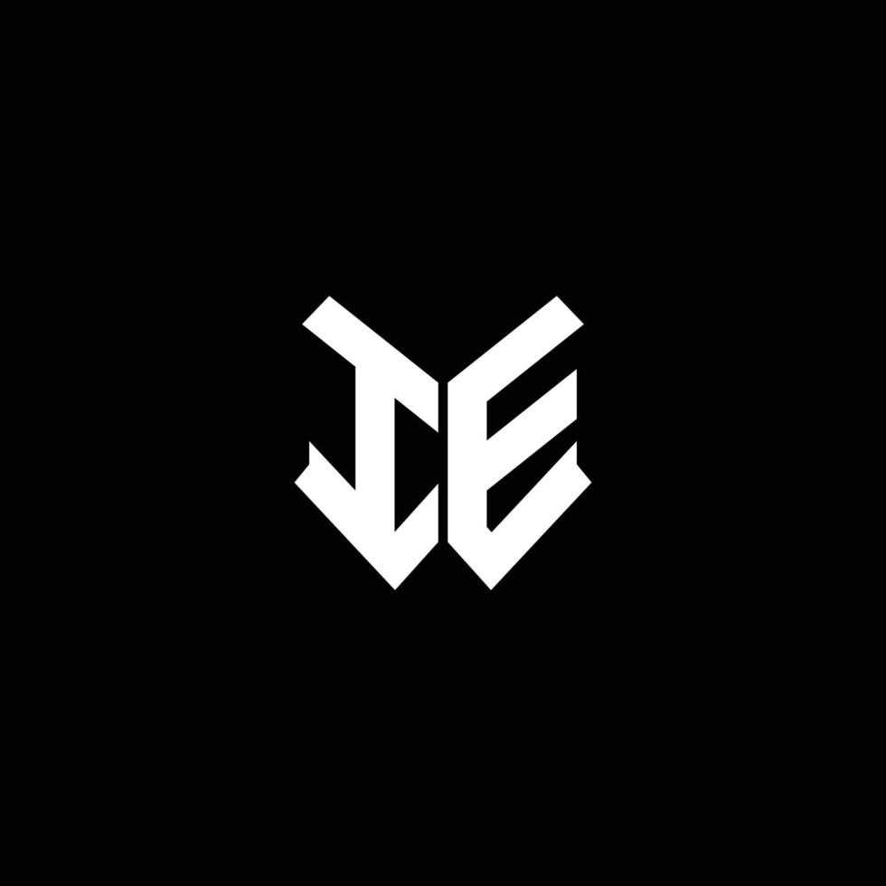 dwz logo-monogram met ontwerpsjabloon in schildvorm vector