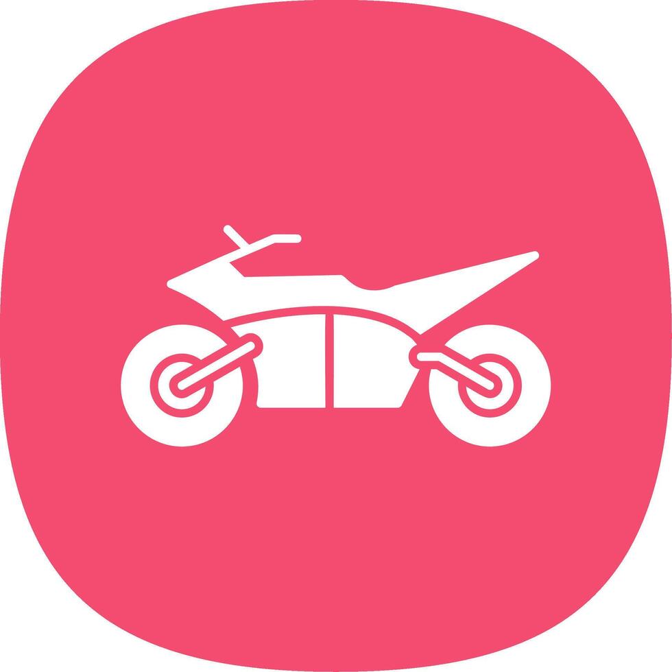 motorcross glyph kromme icoon vector