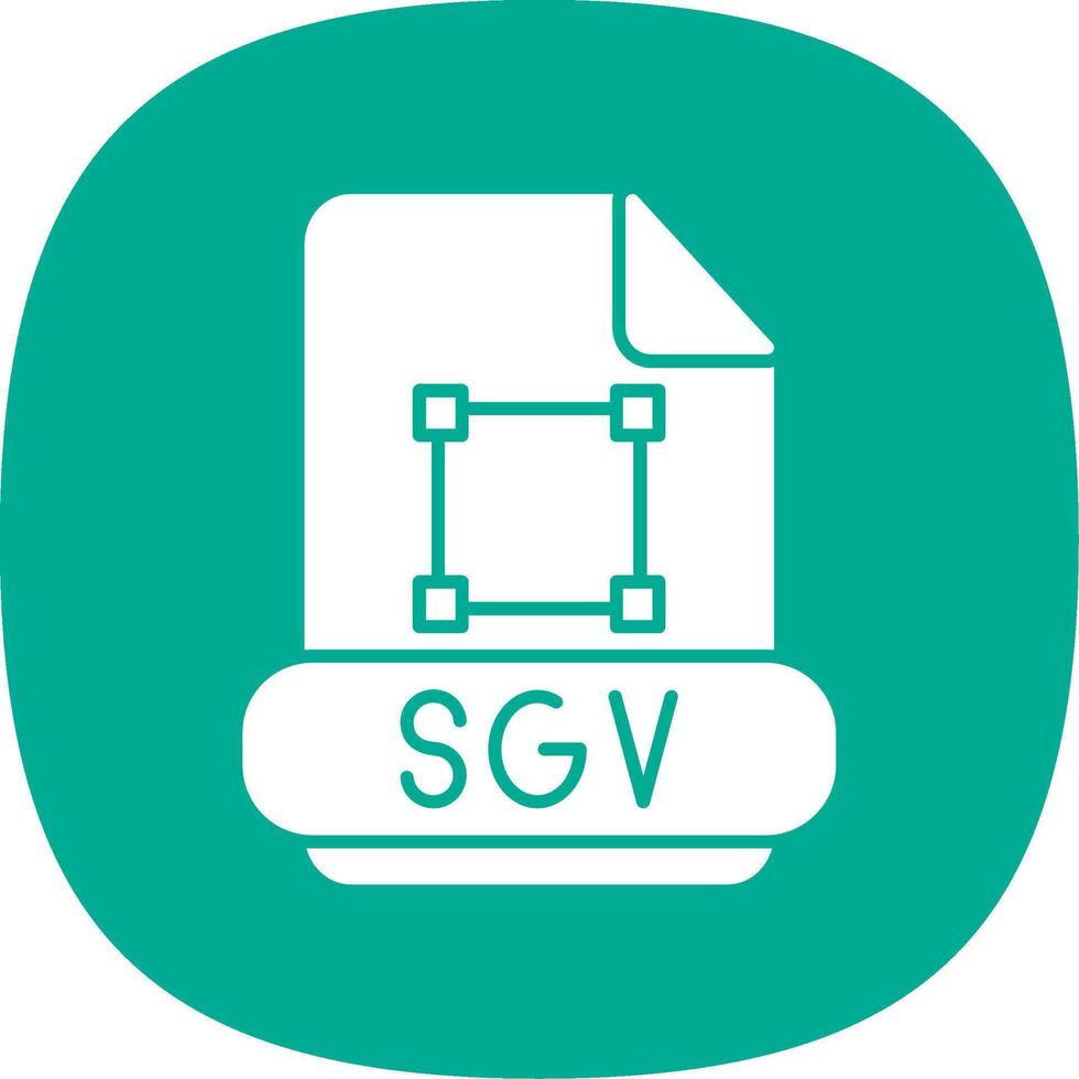 SVG glyph kromme icoon vector