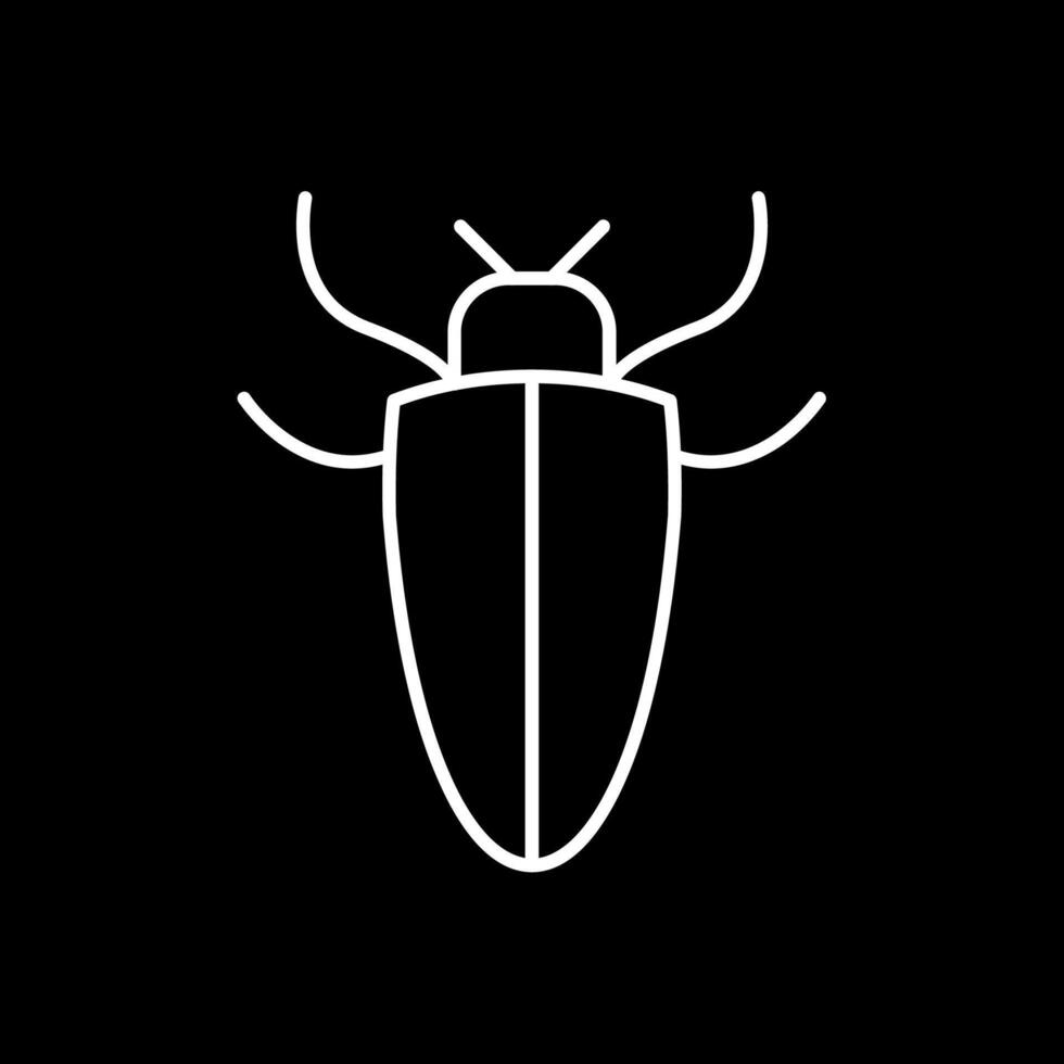insect lijn omgekeerd icoon vector