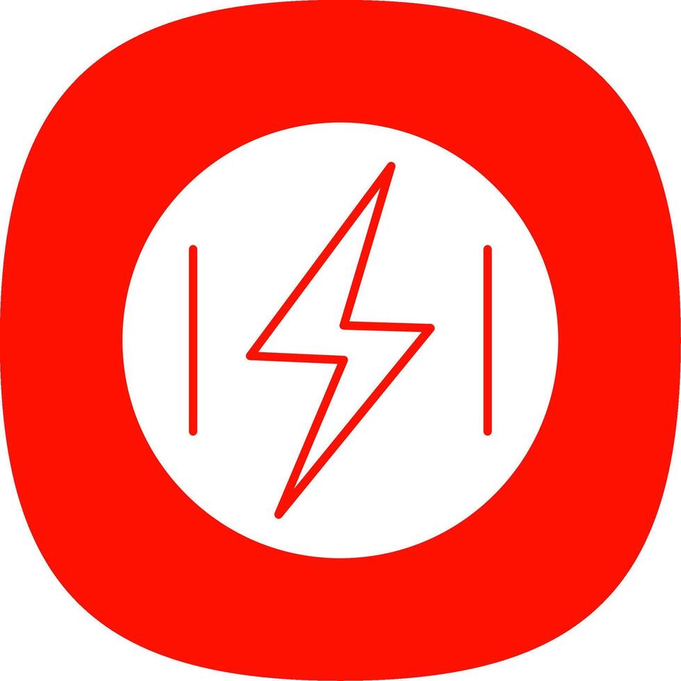 energie glyph kromme icoon vector