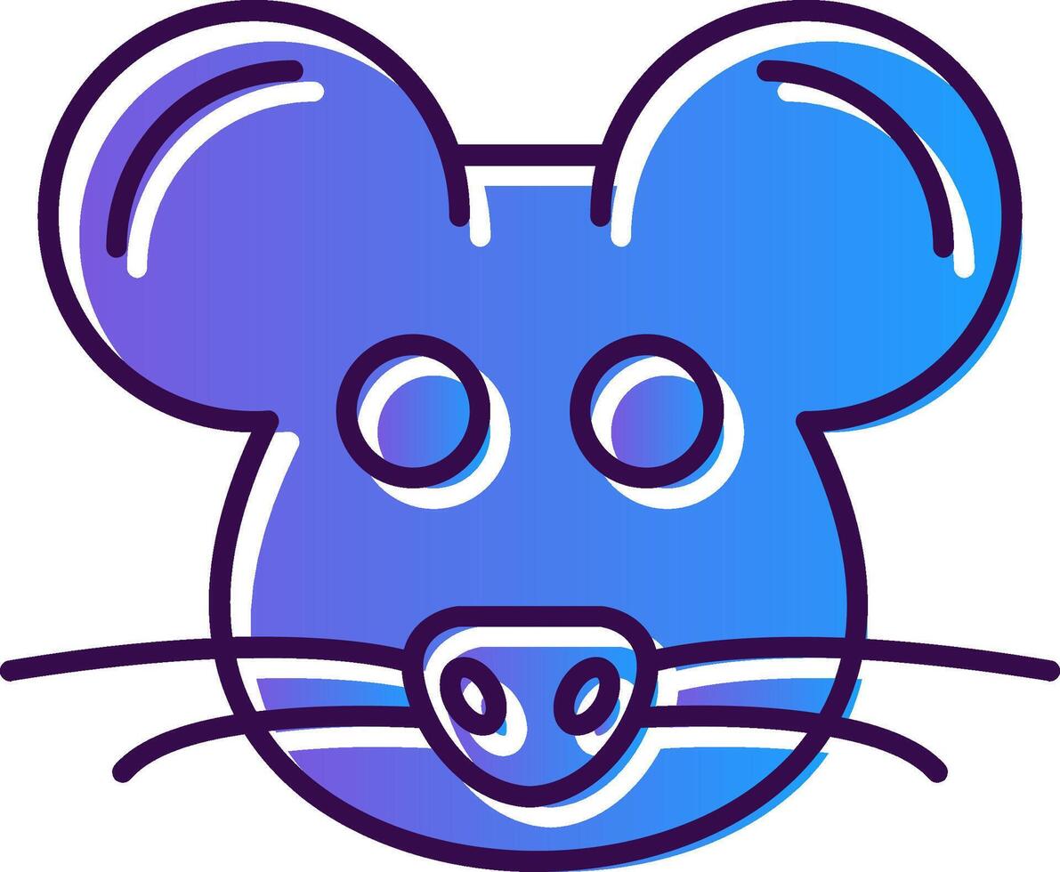 muis helling gevulde icoon vector