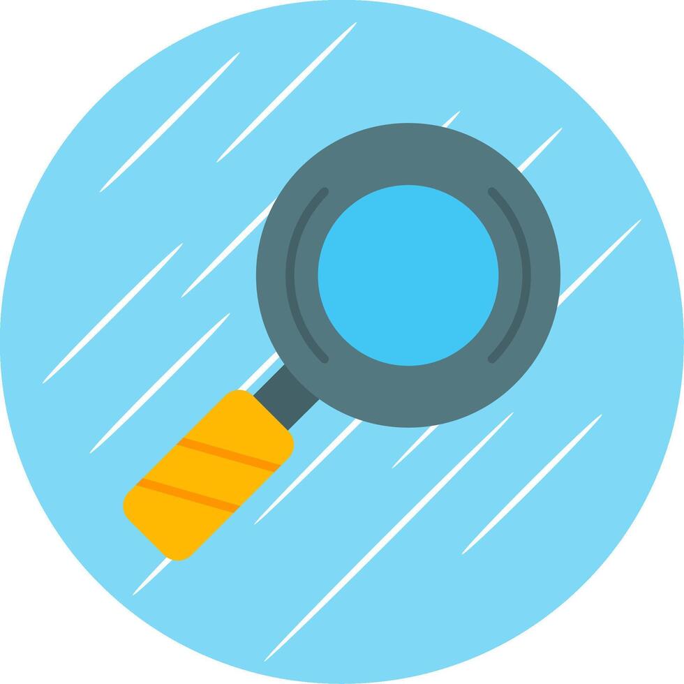 zoeken vlak blauw cirkel icoon vector