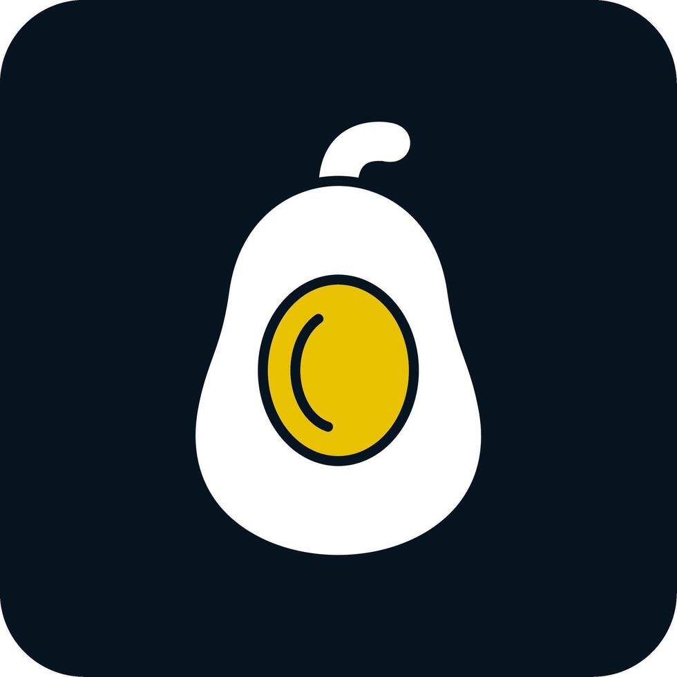 avocado's glyph twee kleur icoon vector