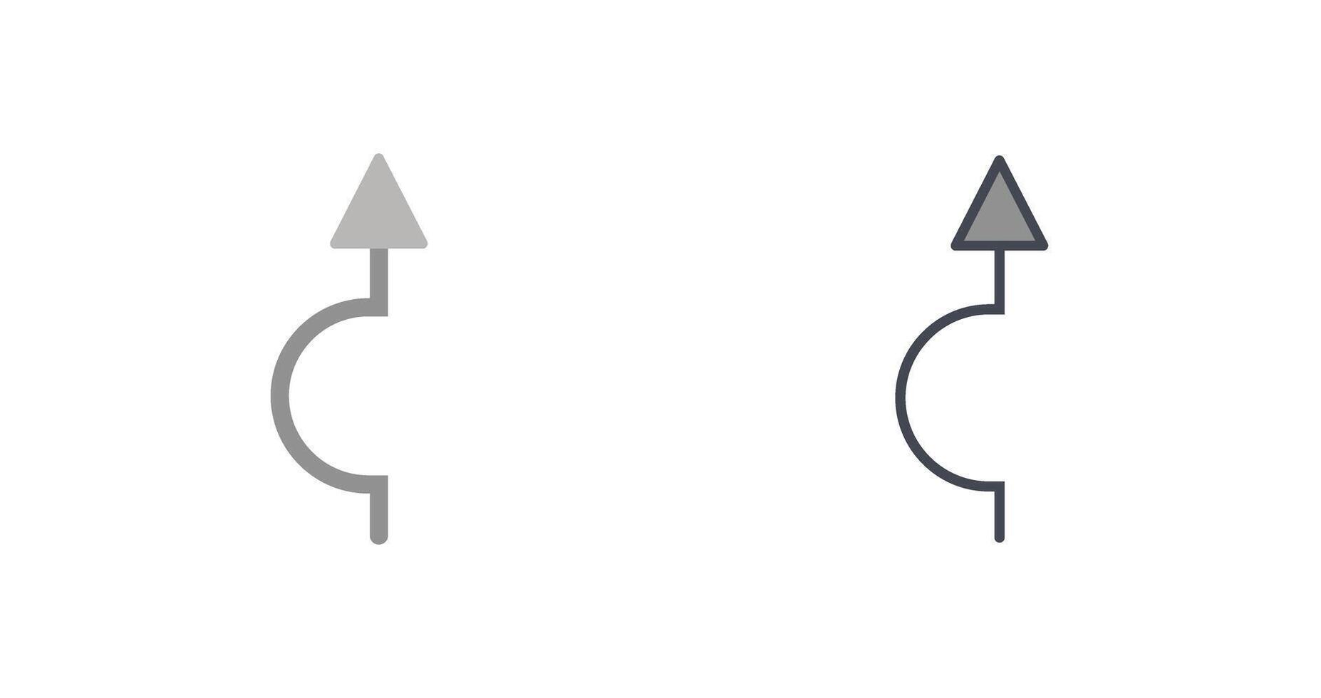 pijl richten omhoog icoon vector