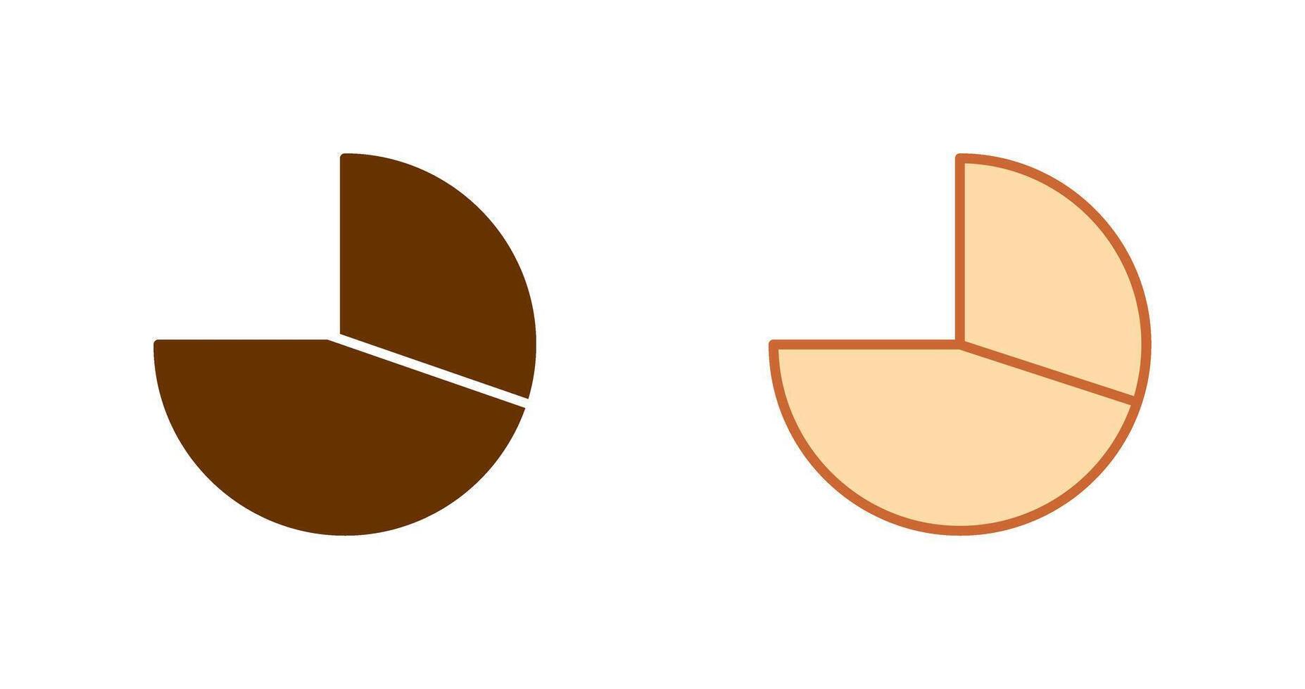 cirkeldiagram pictogram vector