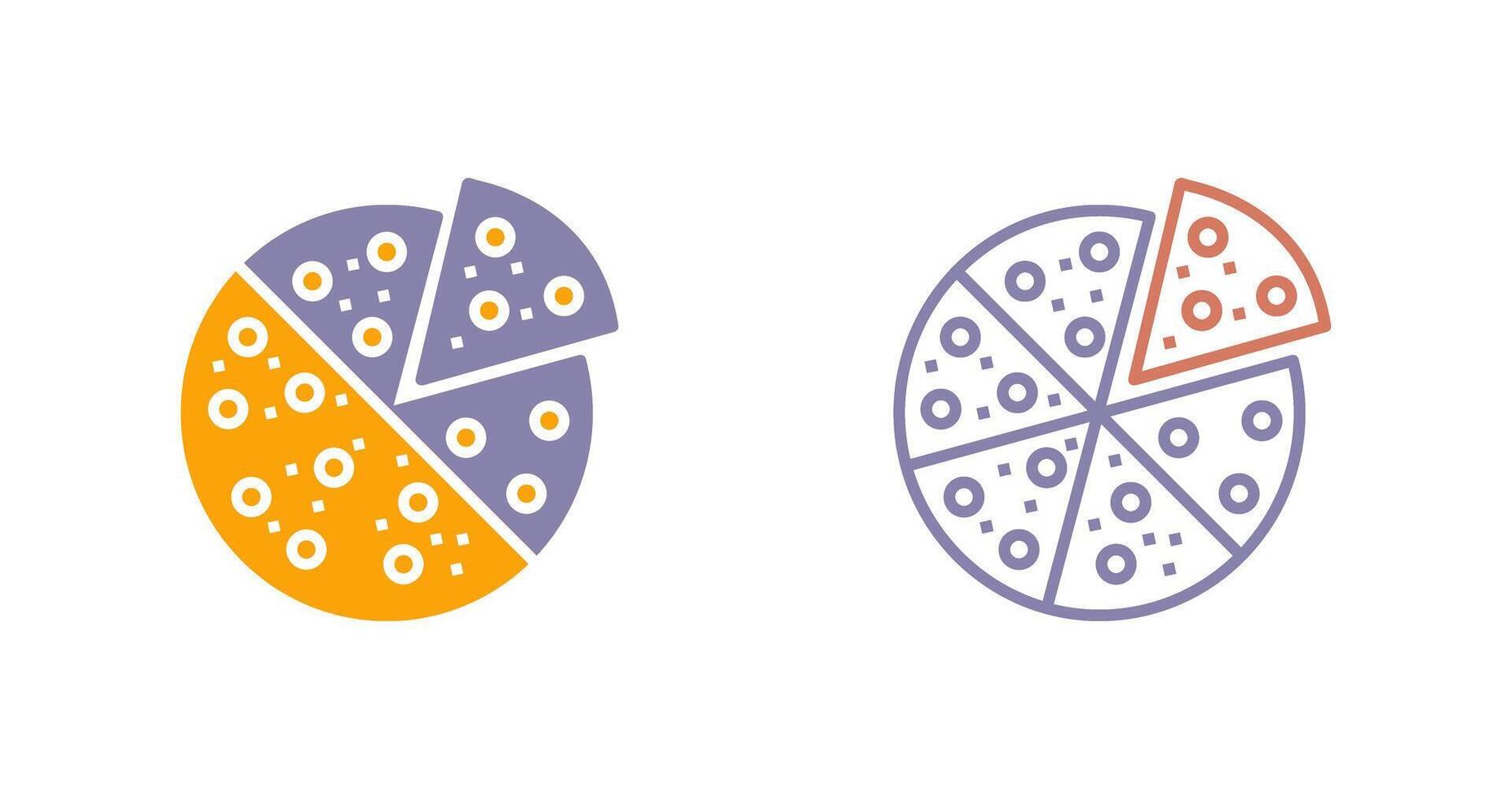 pizza slice pictogram vector