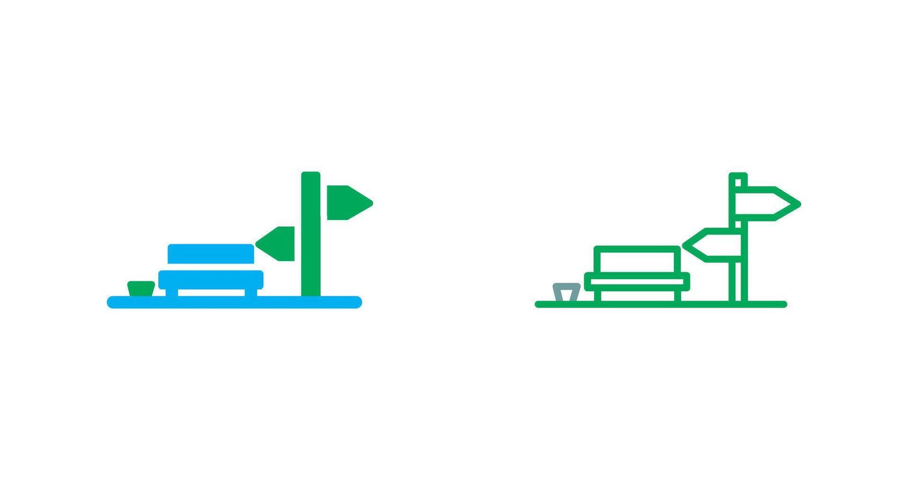 straatnaambord pictogram vector