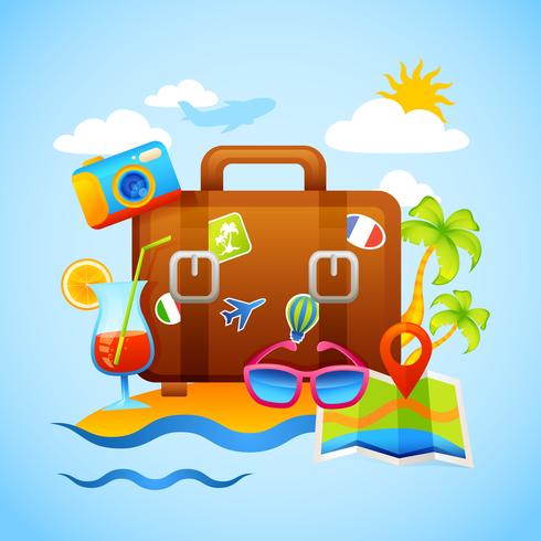 Vakantie En Toerisme Concept vector