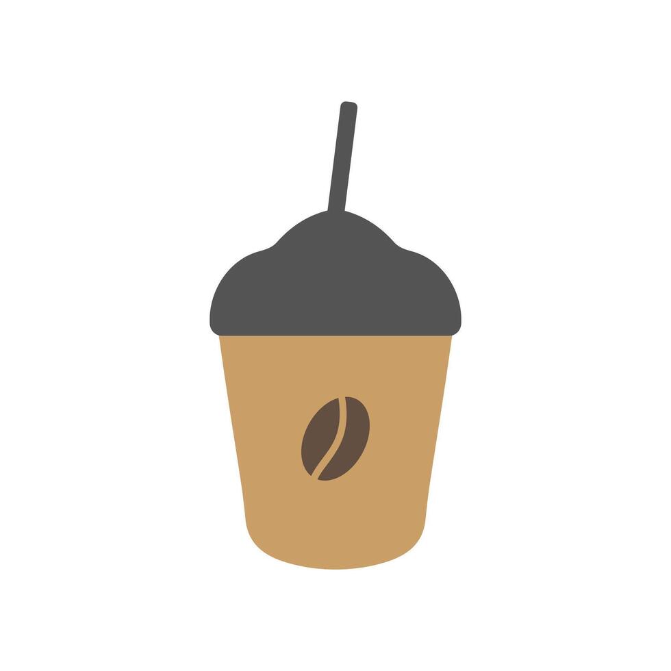 bevroren koffie illustratie. drinken vector