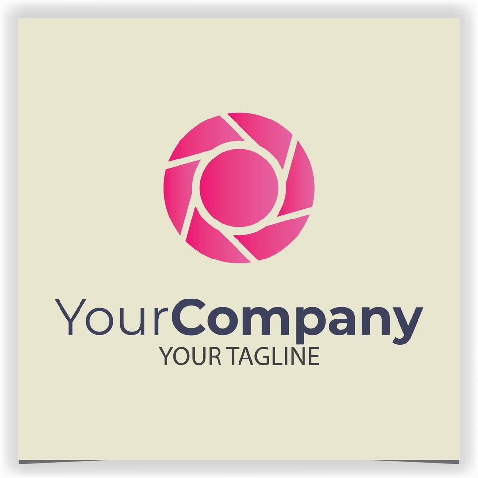 lens roze logotype ontwerp sjabloon vector