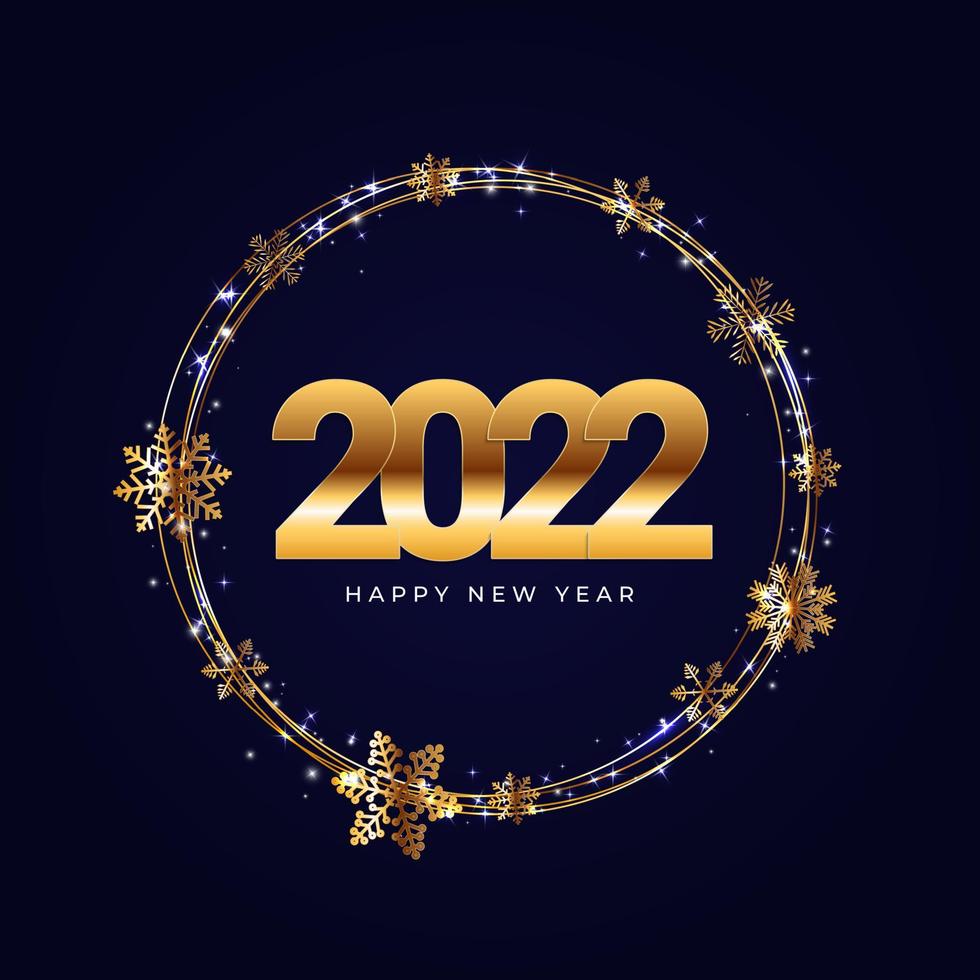 2022 gelukkig nieuwjaar en merry christmas poster sjabloon. vector illustratie