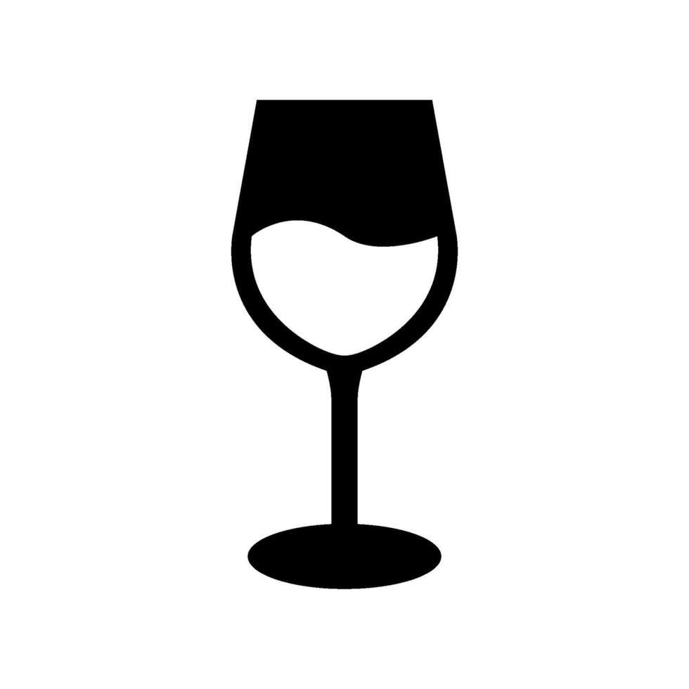 wijn glas in vector