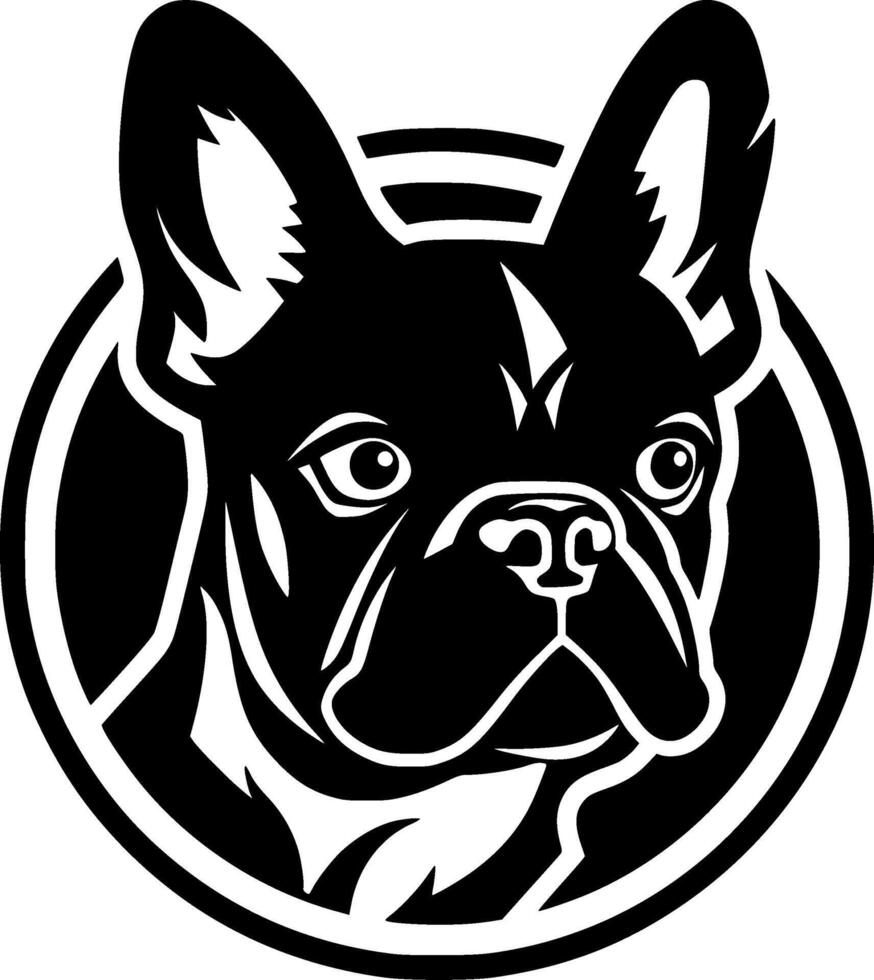 Frans bulldog - hoog kwaliteit logo - illustratie ideaal voor t-shirt grafisch vector