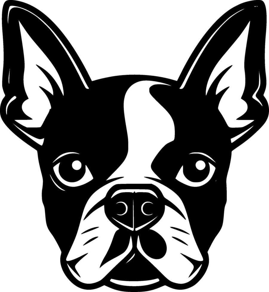 Boston terriër - hoog kwaliteit logo - illustratie ideaal voor t-shirt grafisch vector