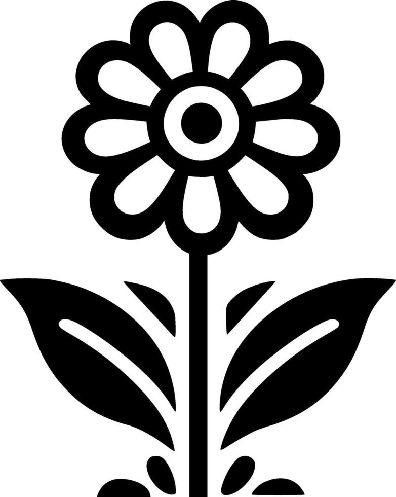 bloem - minimalistische en vlak logo - illustratie vector