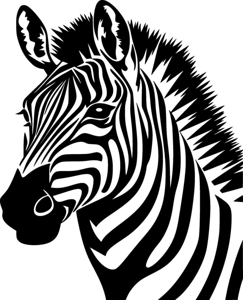 zebra - hoog kwaliteit logo - illustratie ideaal voor t-shirt grafisch vector