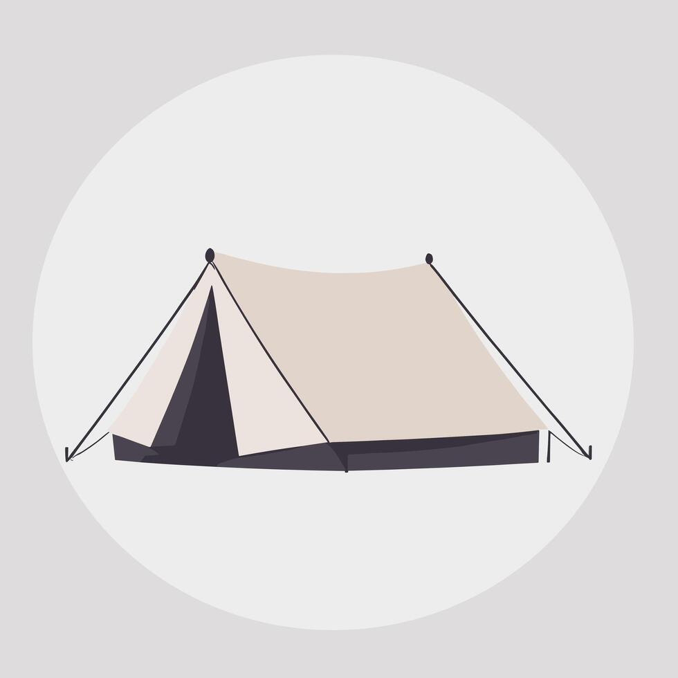 kleurrijk camping tent illustratie geïsoleerd kunst vector