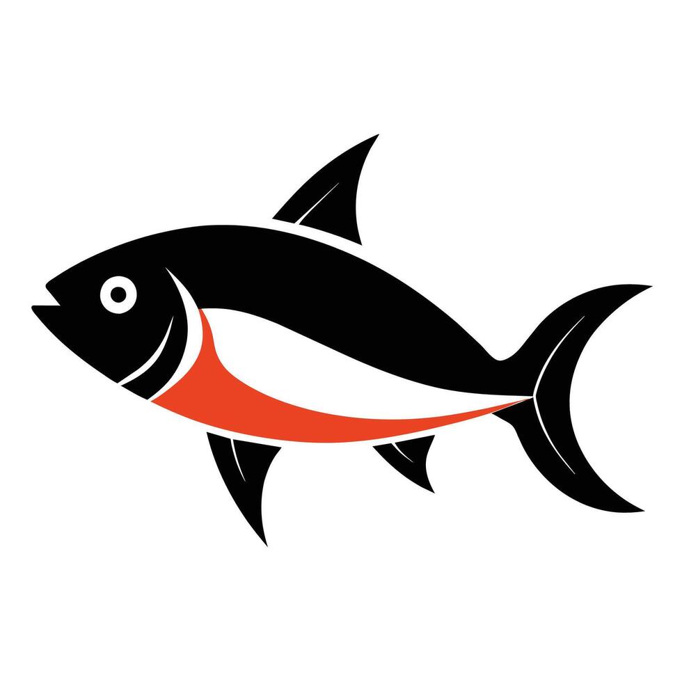 van vis, zeevruchten Aan wit achtergrond vector