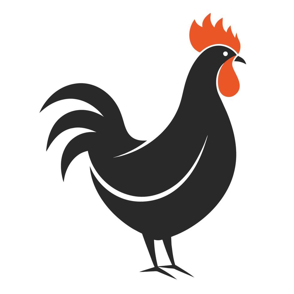 illustratie van kip Aan wit achtergrond vector