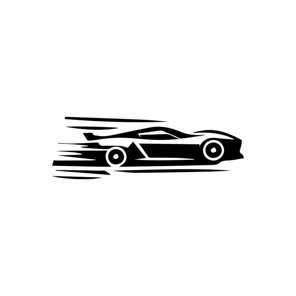 sport- auto logo icoon. motor voertuig silhouet emblemen. auto garage handel merk identiteit ontwerp elementen. illustraties. vector