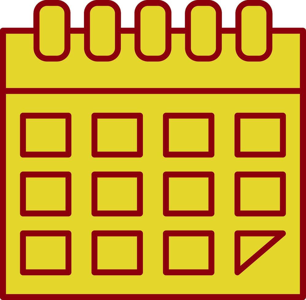 kalender glyph kromme icoon vector