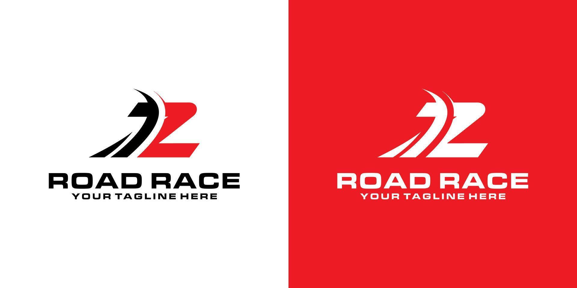 brief X en asfalt weg logo ontwerp, racing logo, voor auto, racen, sport- vector