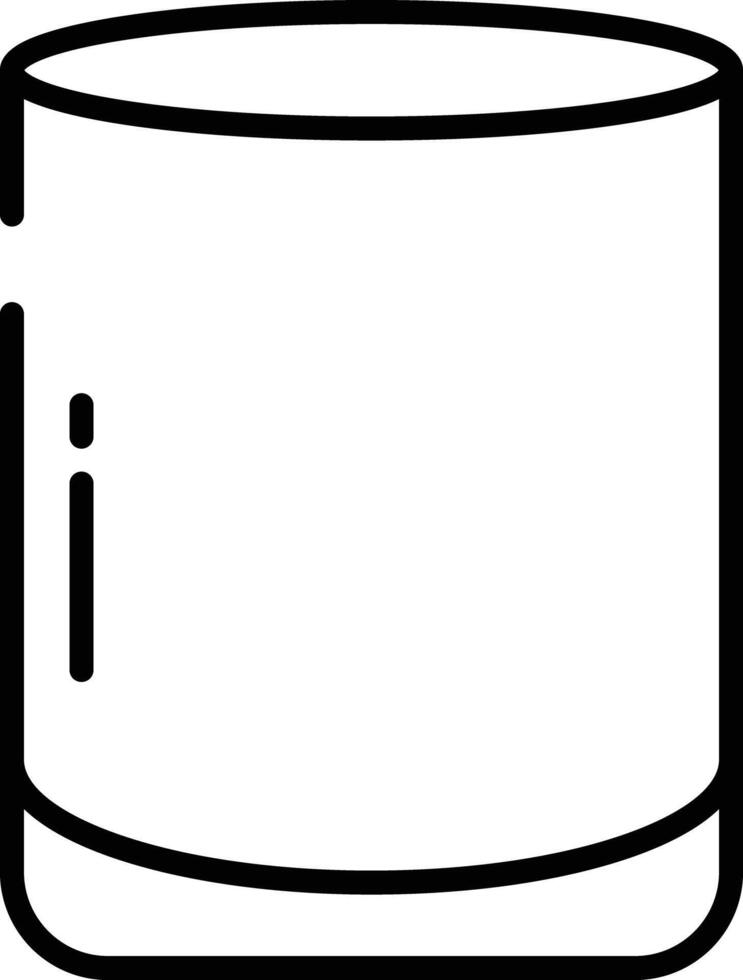 bar glas schets illustratie vector