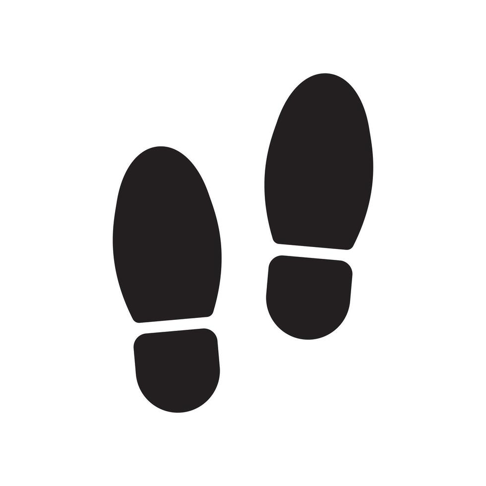 voetstappen icoon vlak illustratie vector