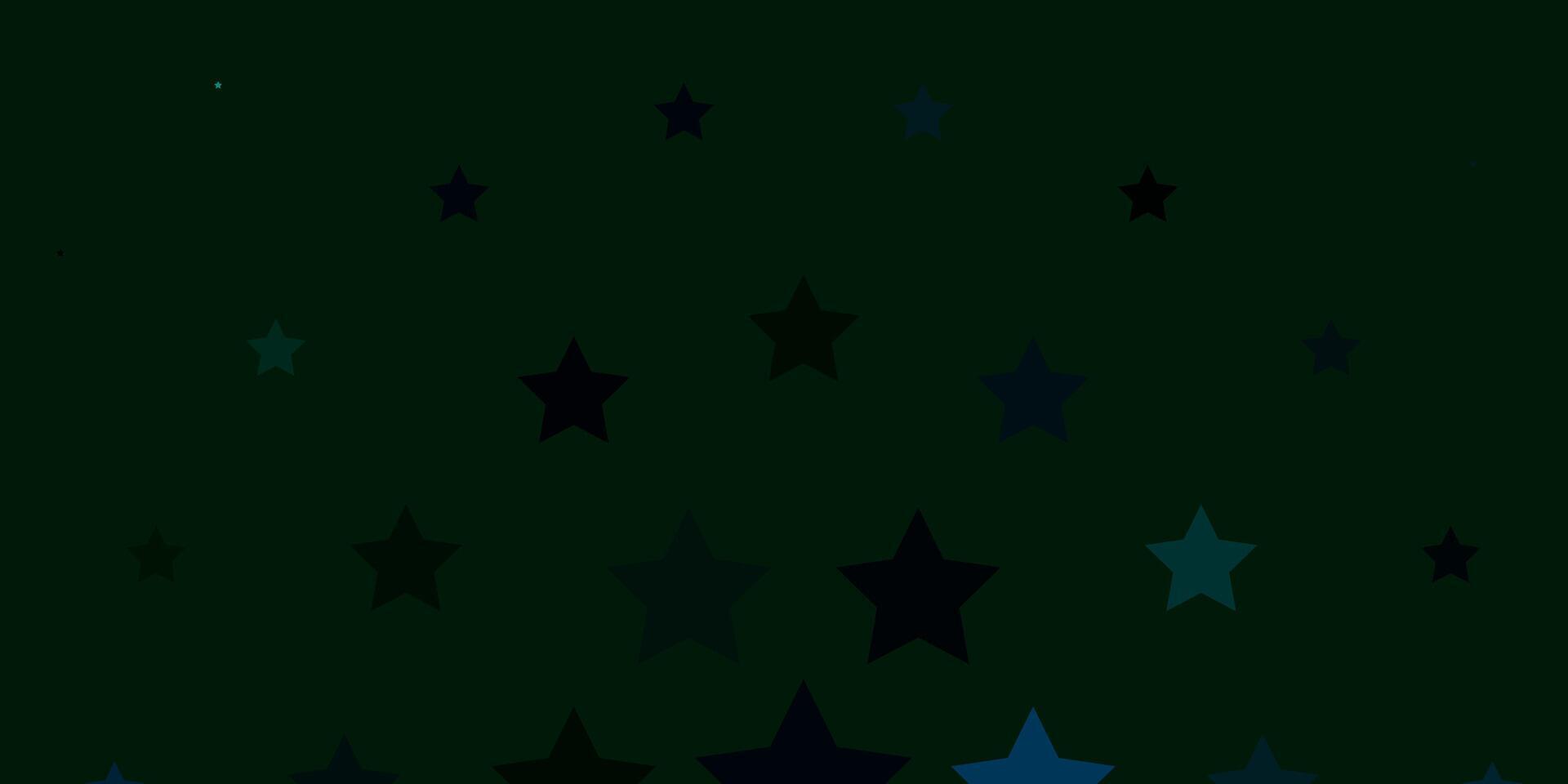 licht blauw, groen achtergrond met kleurrijk sterren. vector