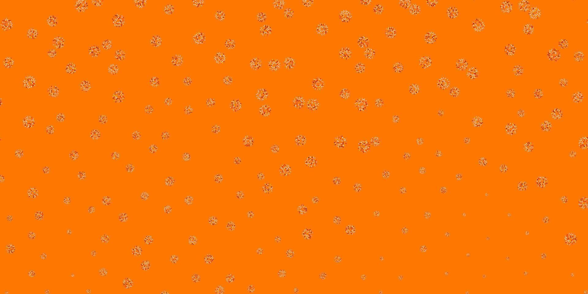 licht oranje natuurlijk lay-out met bloemen. vector