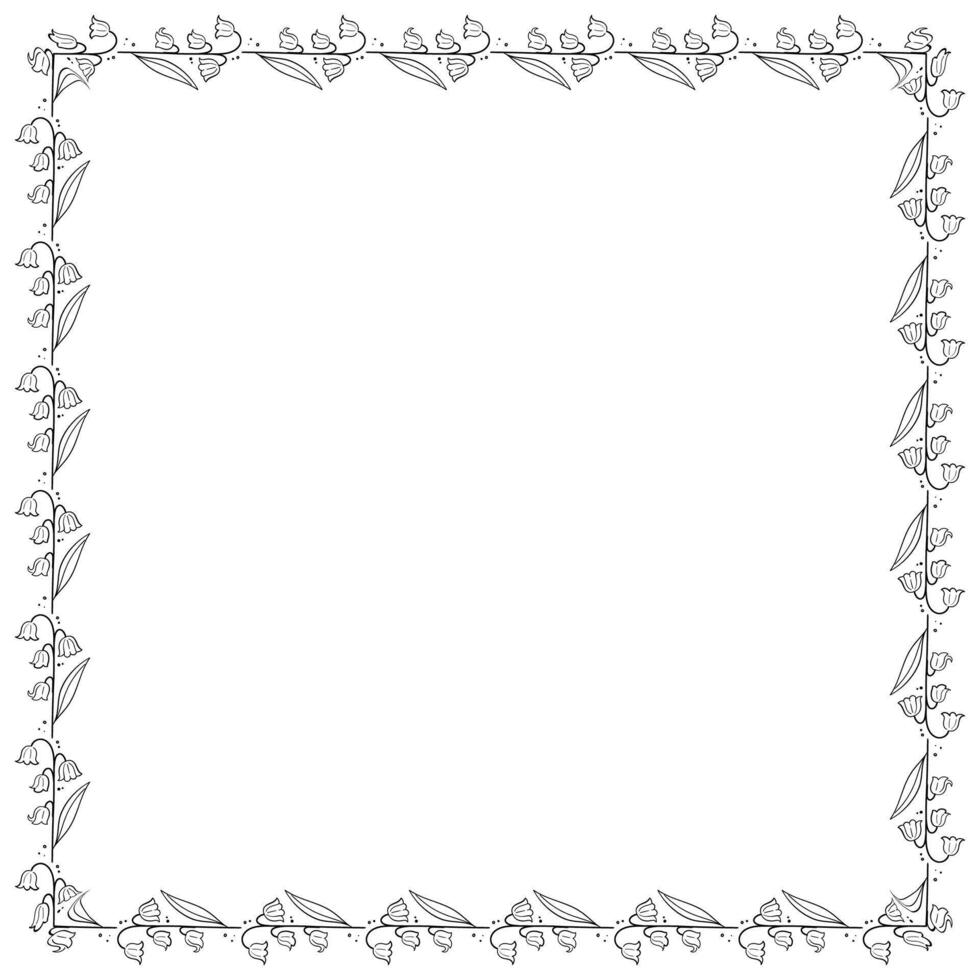 ontwerpsjabloon voor bloemenframe vector