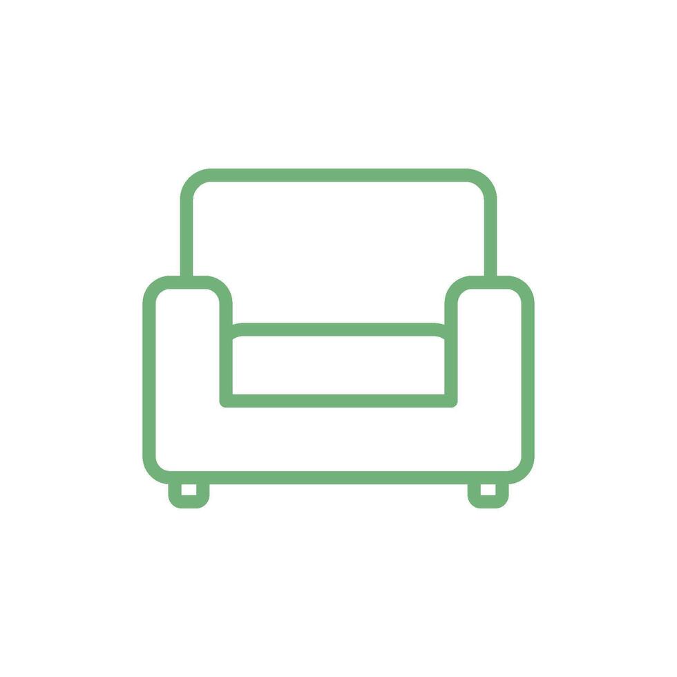 sofa bankstel icoon sjabloon illustratie ontwerp vector