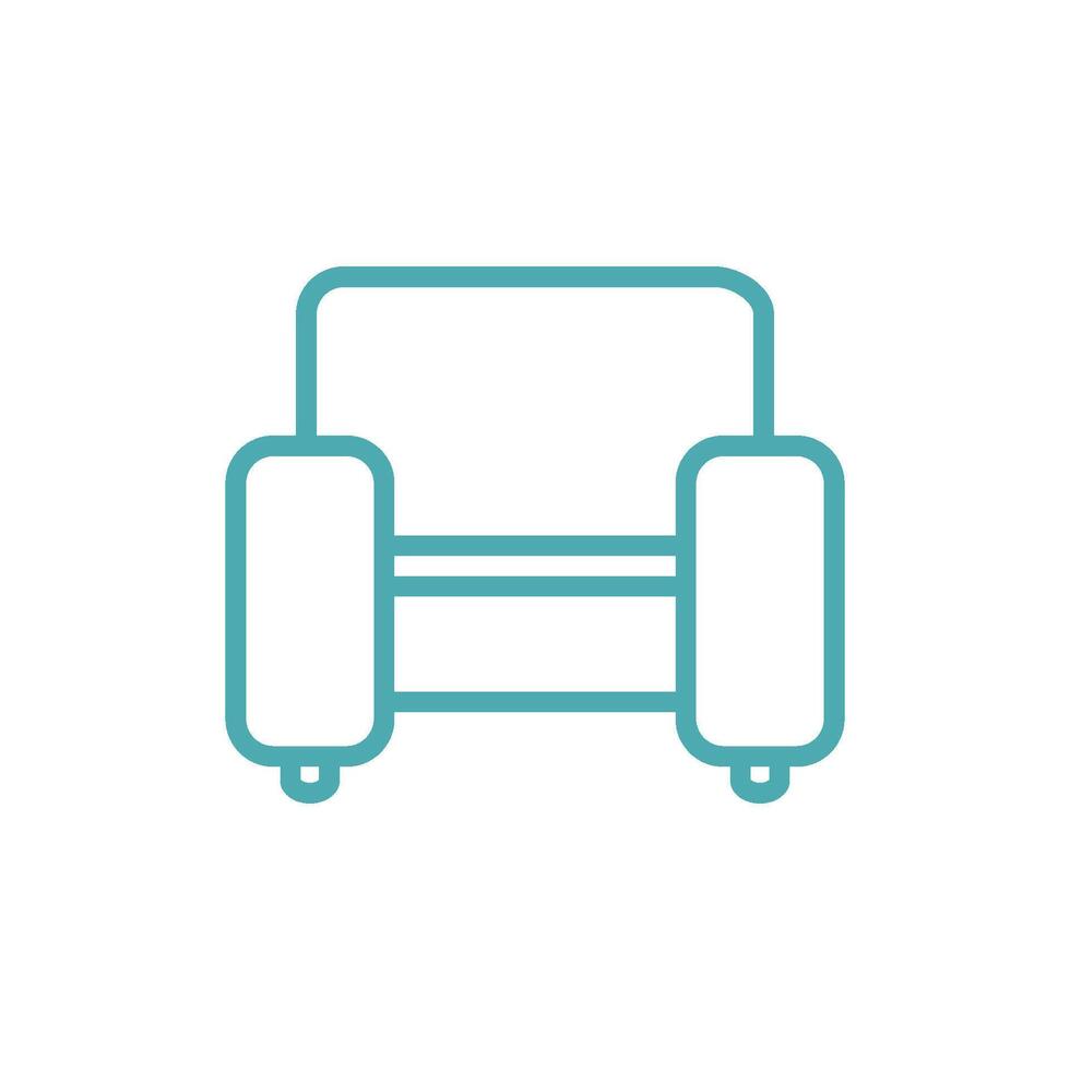 sofa bankstel icoon sjabloon illustratie ontwerp vector