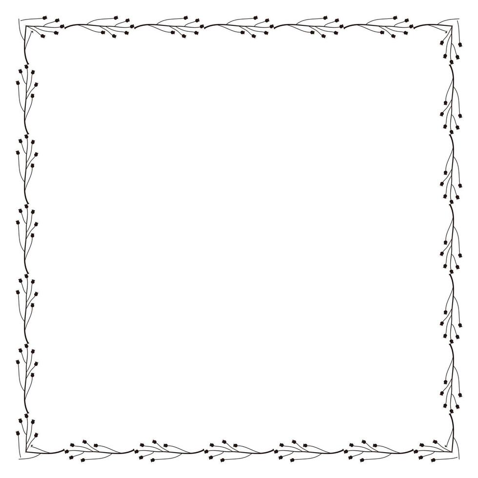 ontwerpsjabloon voor bloemenframe vector