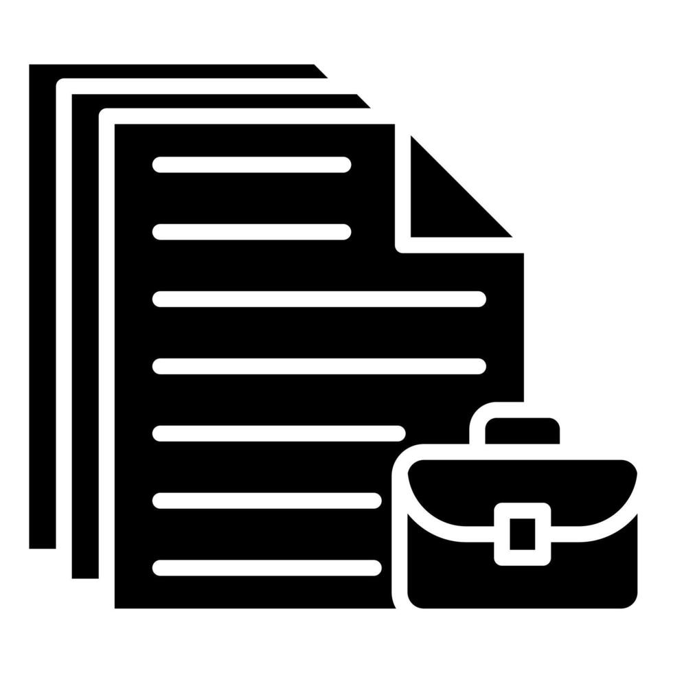 kantoor papierwerk icoon lijn illustratie vector