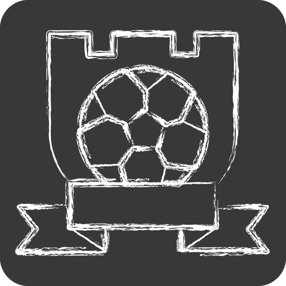 icoon symbool team. verwant naar Amerikaans voetbal symbool. krijt stijl. gemakkelijk ontwerp illustratie vector