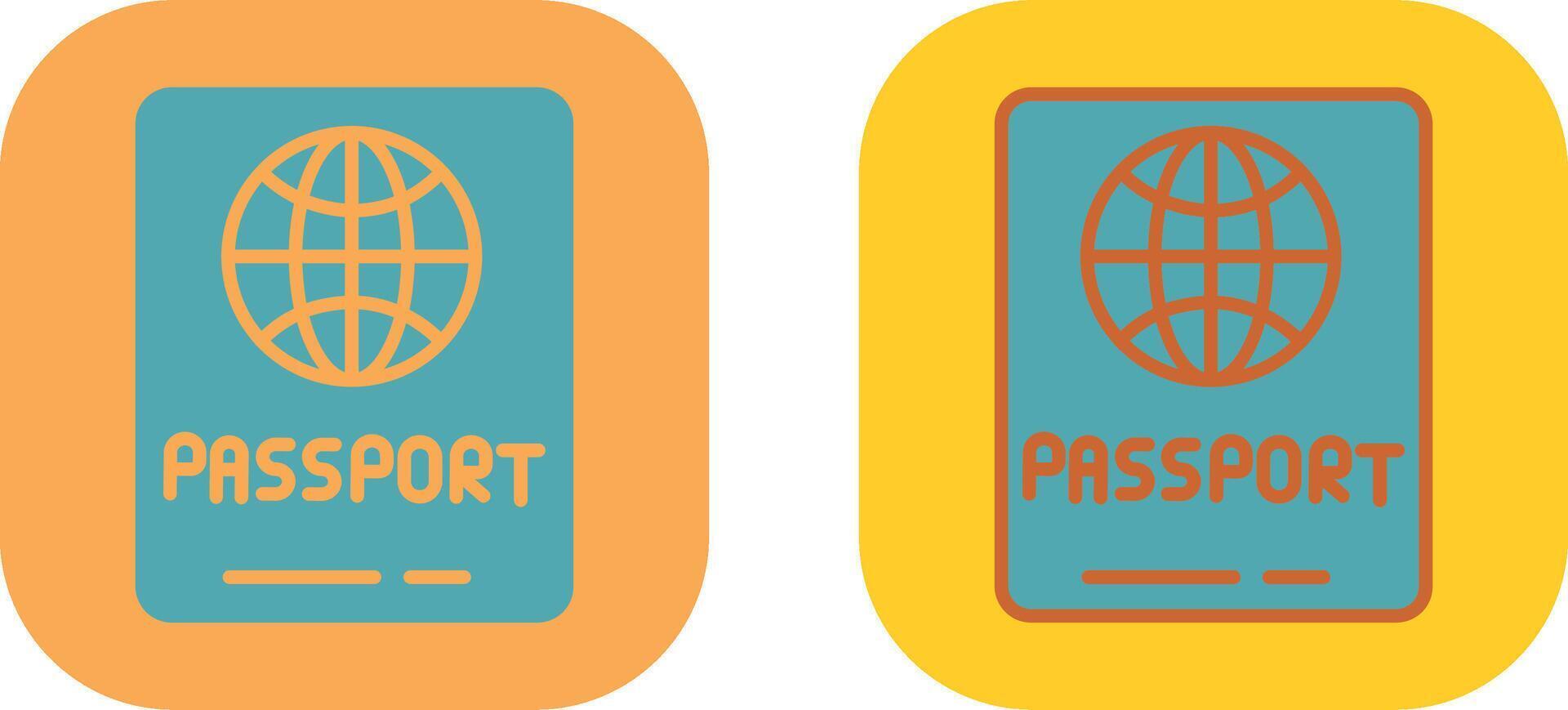 paspoort pictogram ontwerp vector