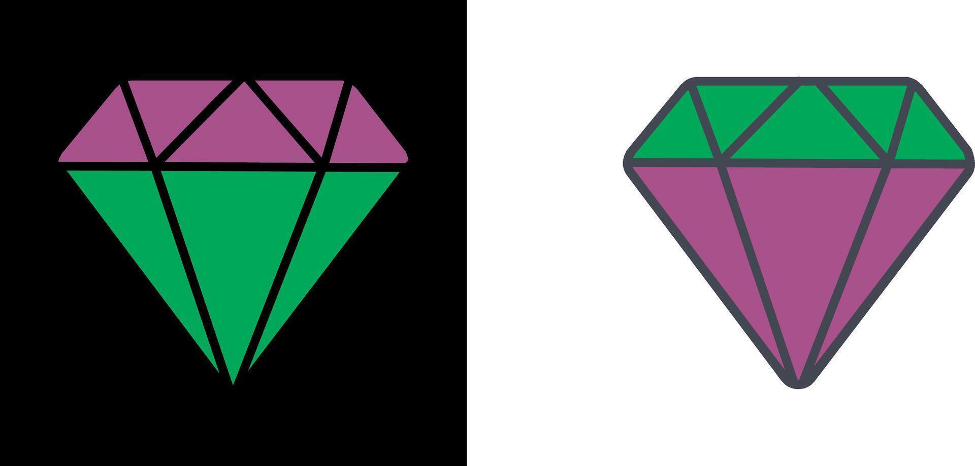 diamant pictogram ontwerp vector