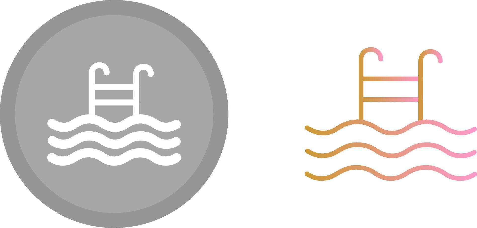 zwembad icoon ontwerp vector