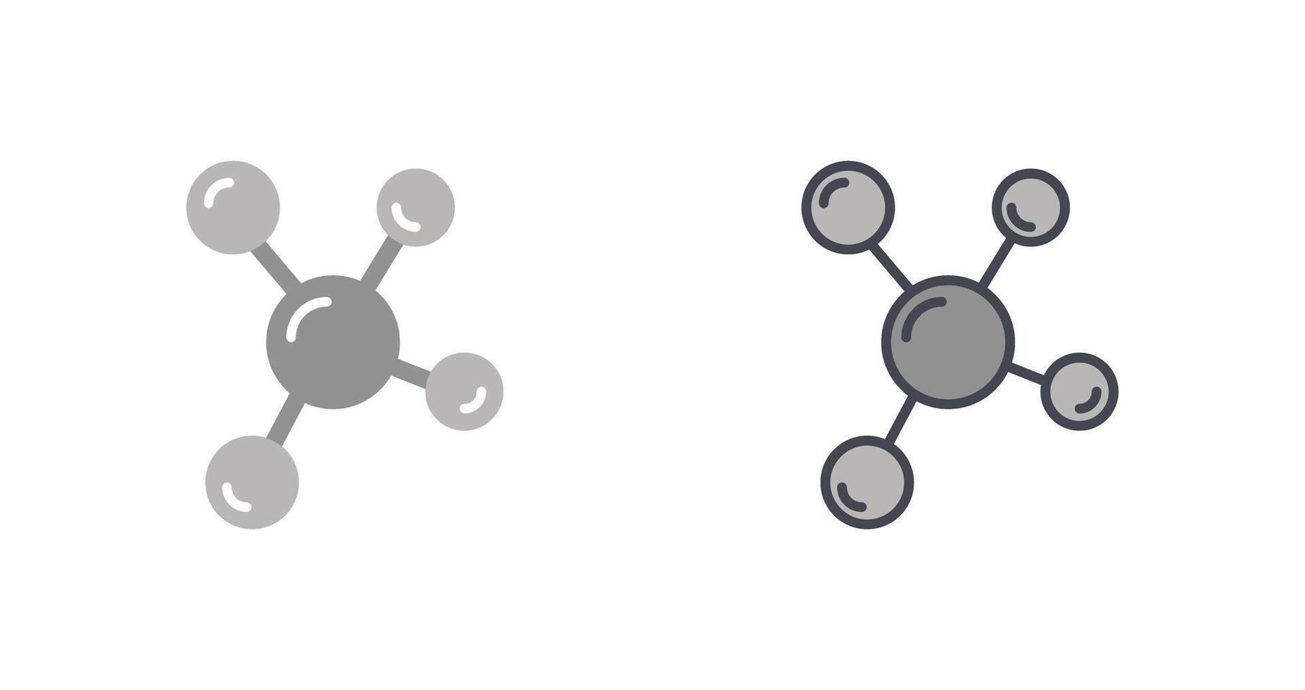 molecuul icoon ontwerp vector