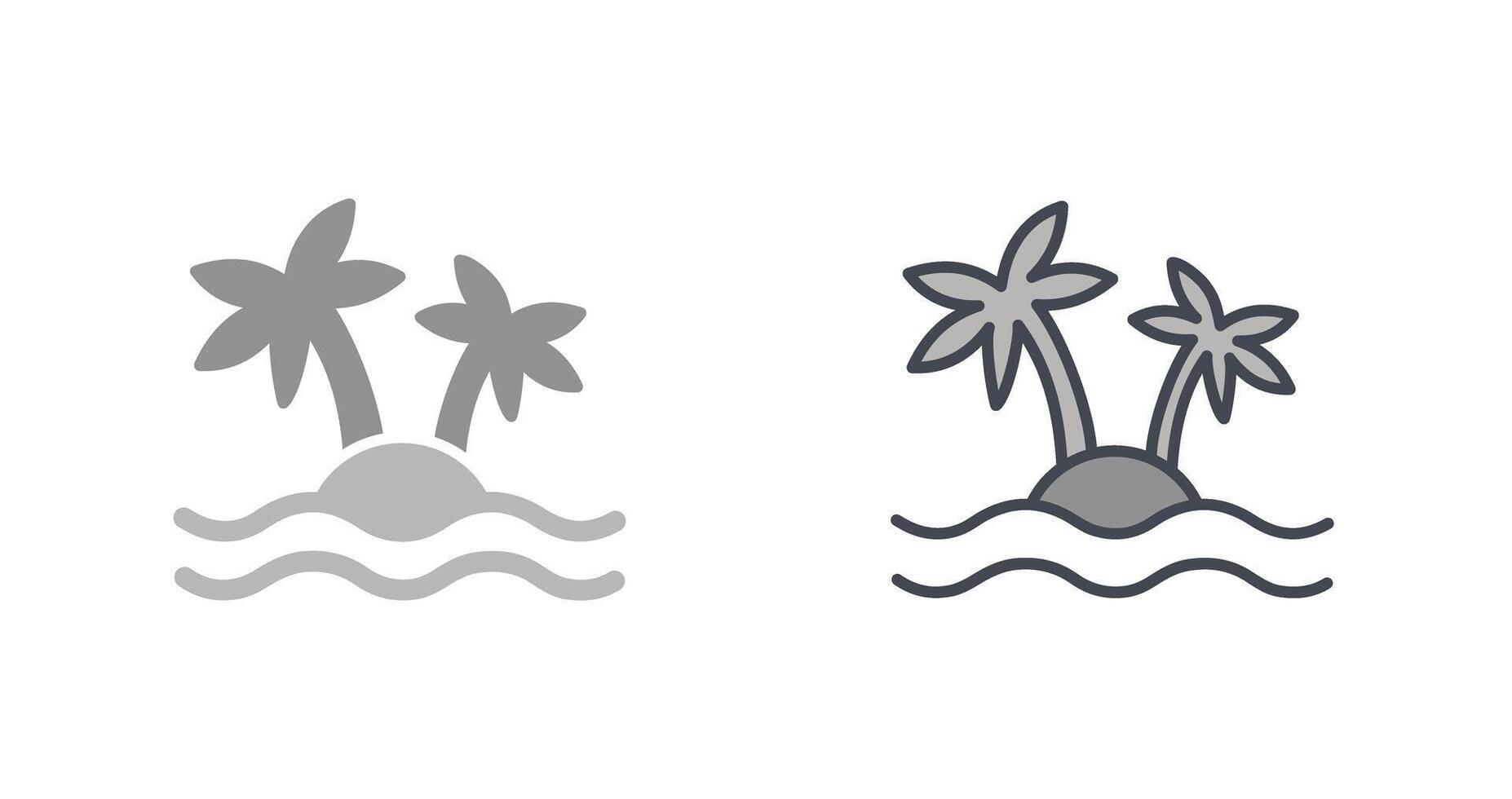 eiland icoon ontwerp vector