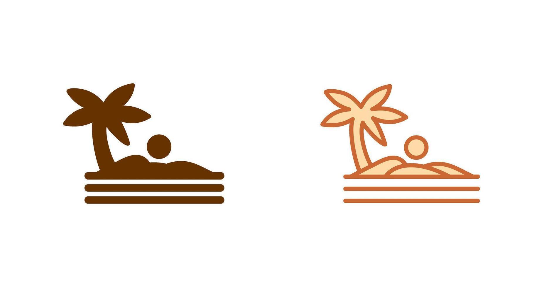 woestijn pictogram ontwerp vector