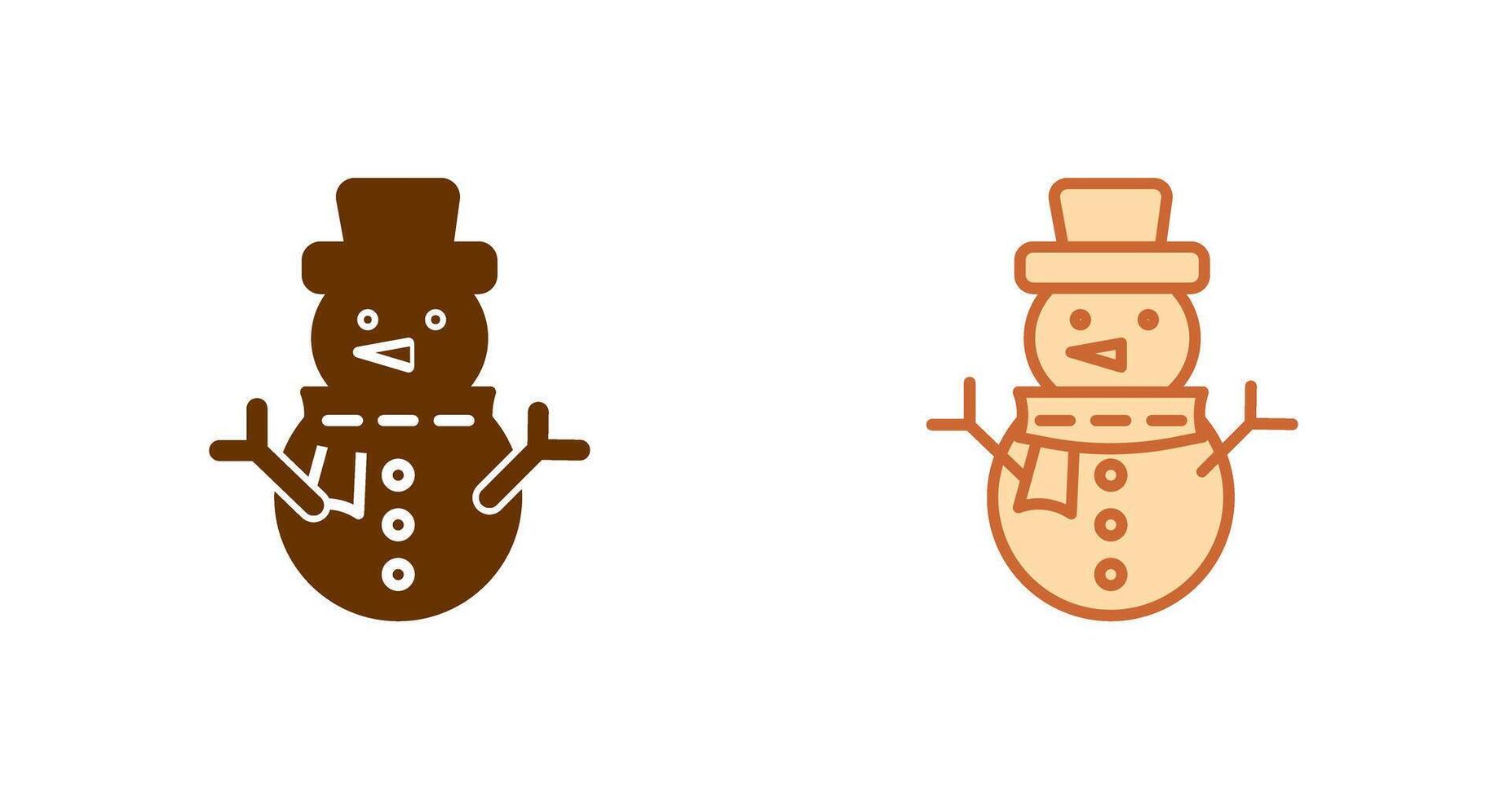 sneeuwman icoon ontwerp vector