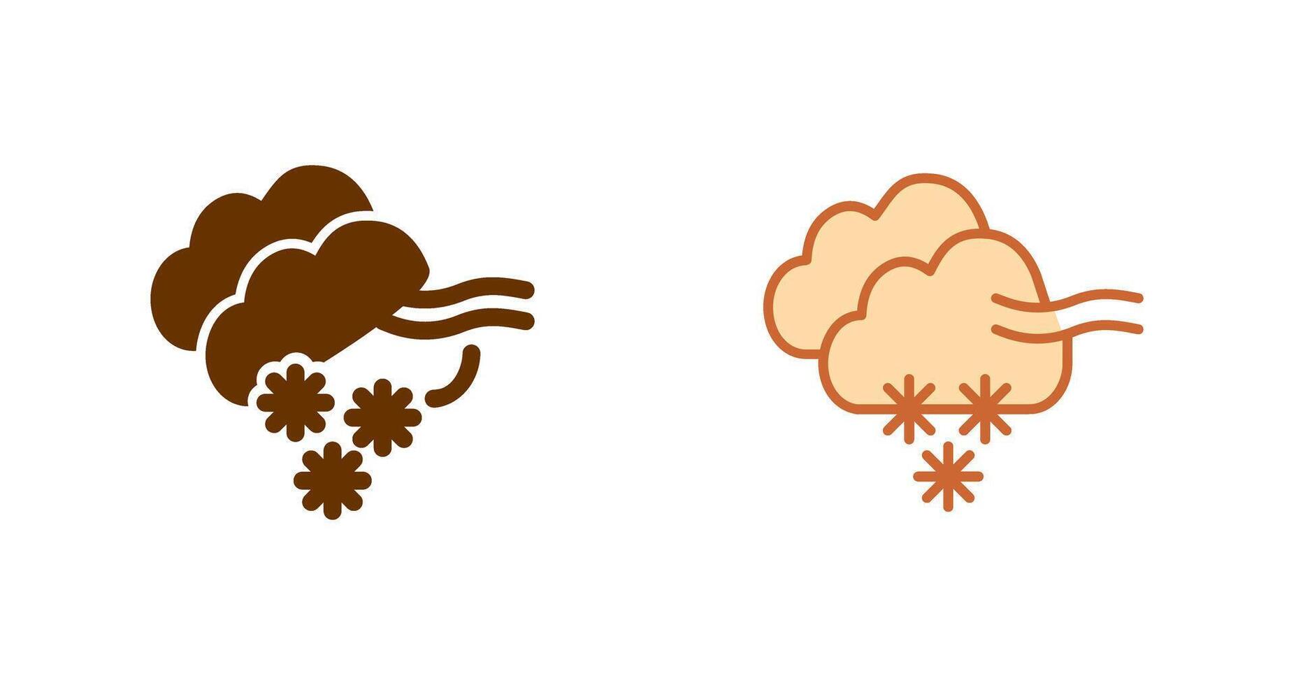 sneeuwstorm icoon ontwerp vector