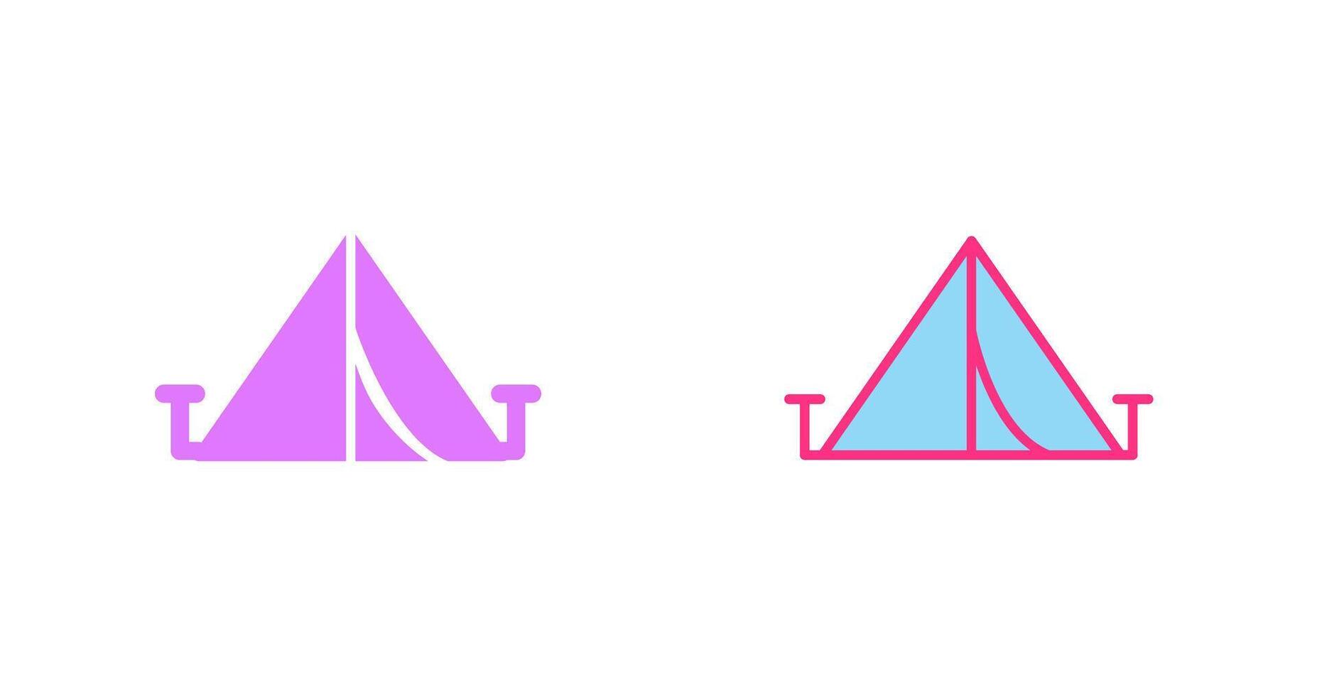 tent icoon ontwerp vector