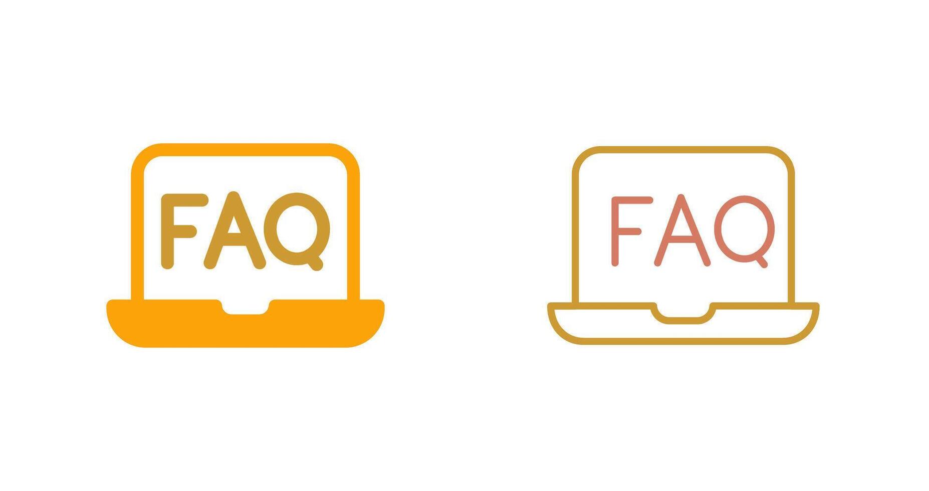 FAQ icoon ontwerp vector