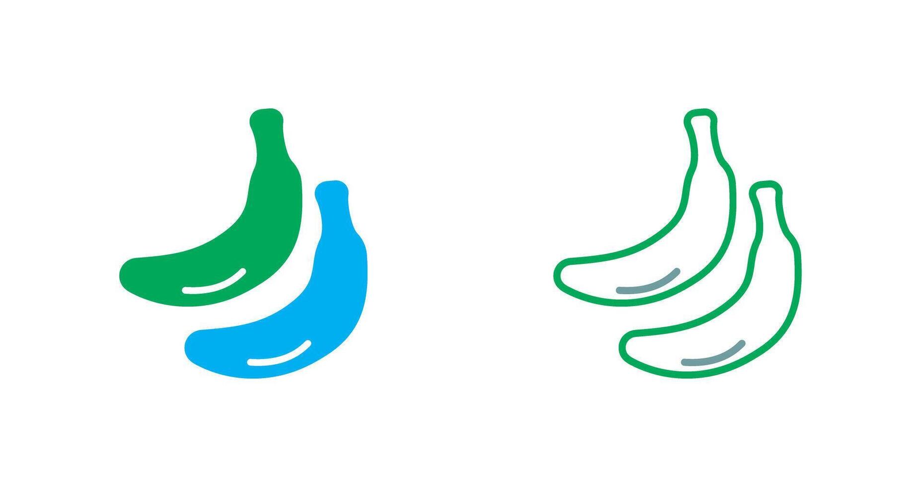 banaan pictogram ontwerp vector