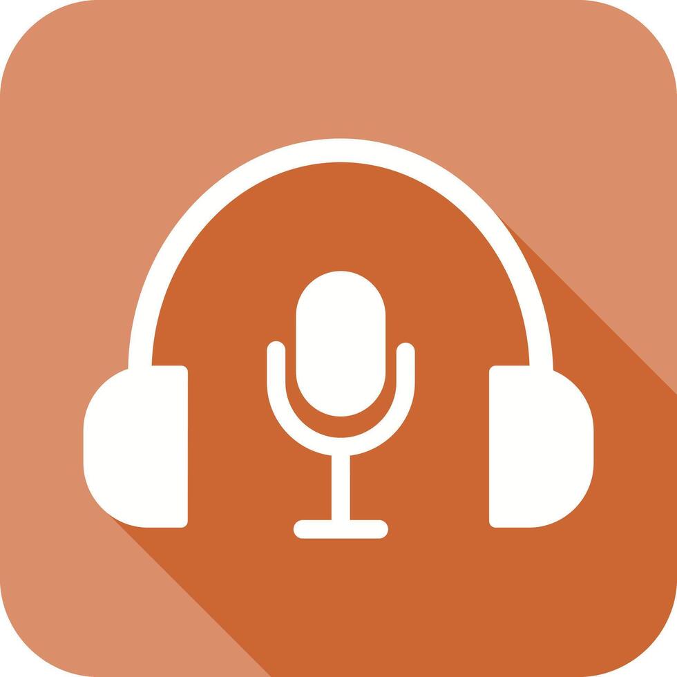 podcast icoon ontwerp vector