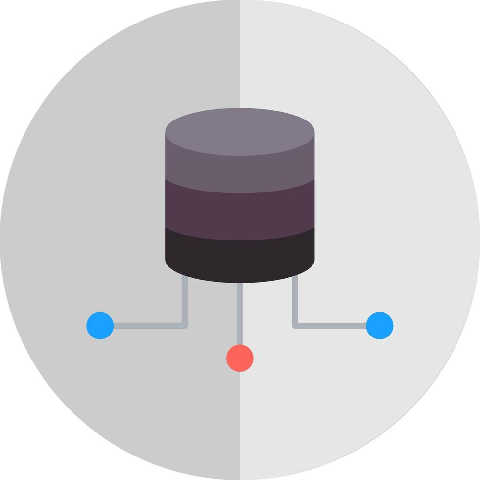 gegevens verbinding vlak schaal icoon vector